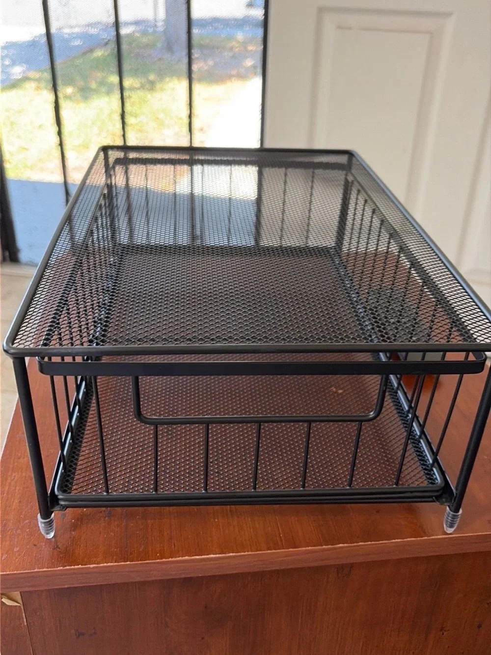 2 Target Black Metal Mesh Storage